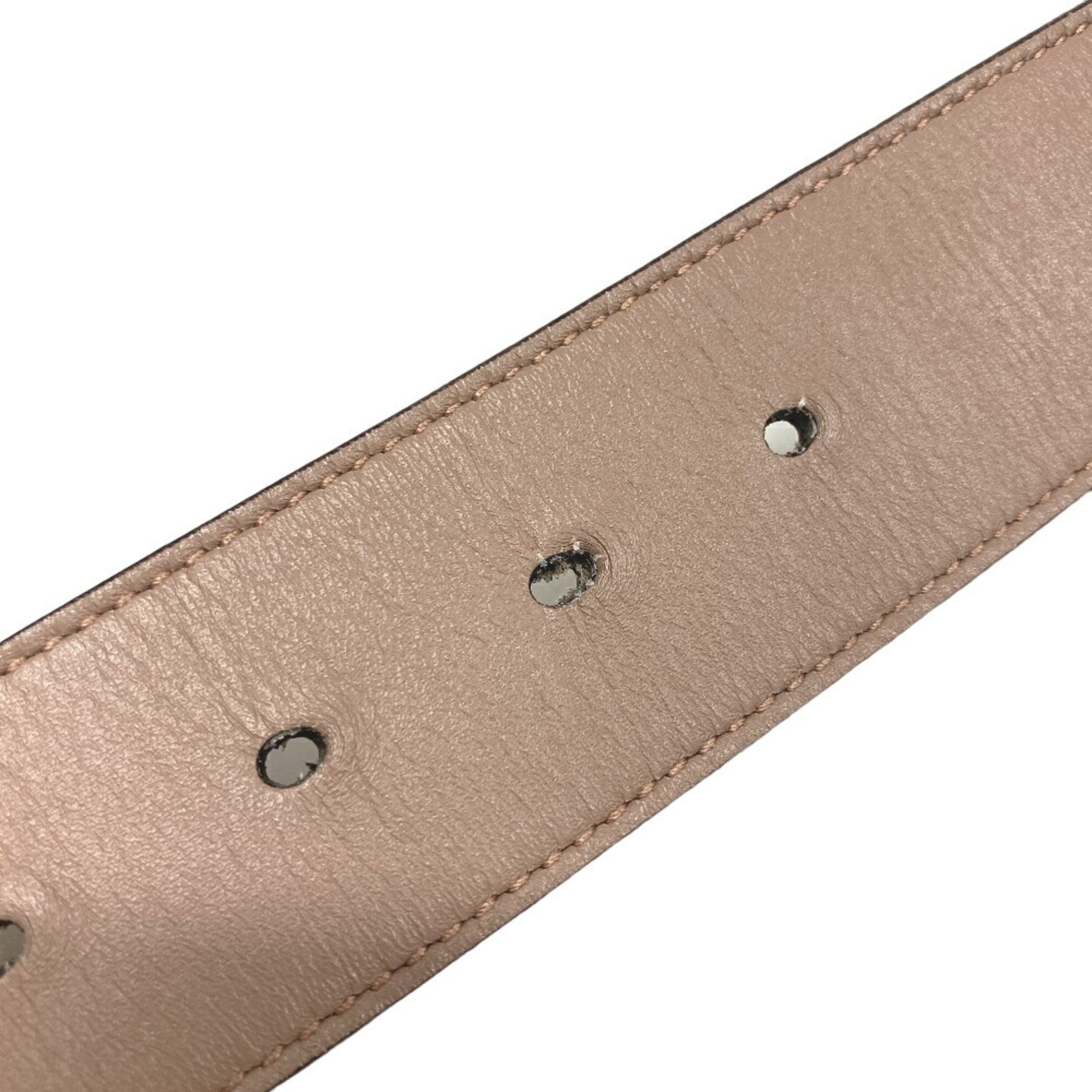 GUCCI 400593 75 30 GG Marmont Belt Beige Men's