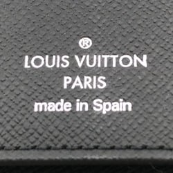 LOUIS VUITTON M30503 Zippy Wallet Vertical Round Taiga Long Black Men's