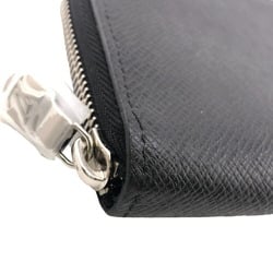 LOUIS VUITTON M30503 Zippy Wallet Vertical Round Taiga Long Black Men's