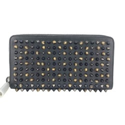 Christian Louboutin Round Studs Long Wallet Black Unisex