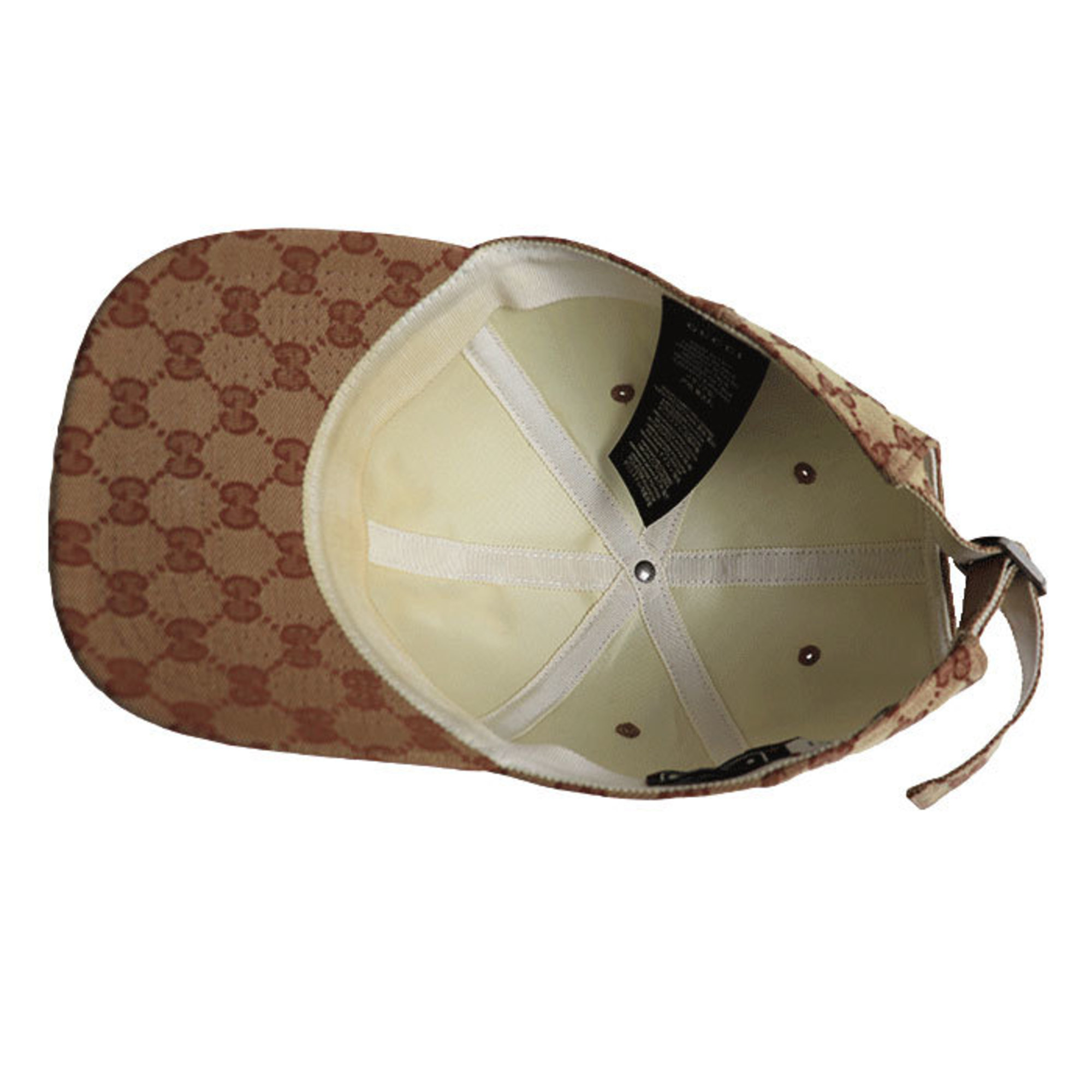 GUCCI LA Angels GG Canvas Cap Beige 57-61cm Unisex