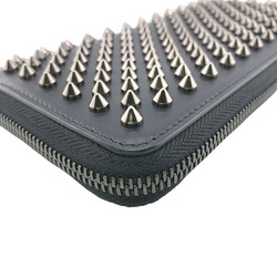 Christian Louboutin Panettone Round Studs Long Wallet Black Unisex