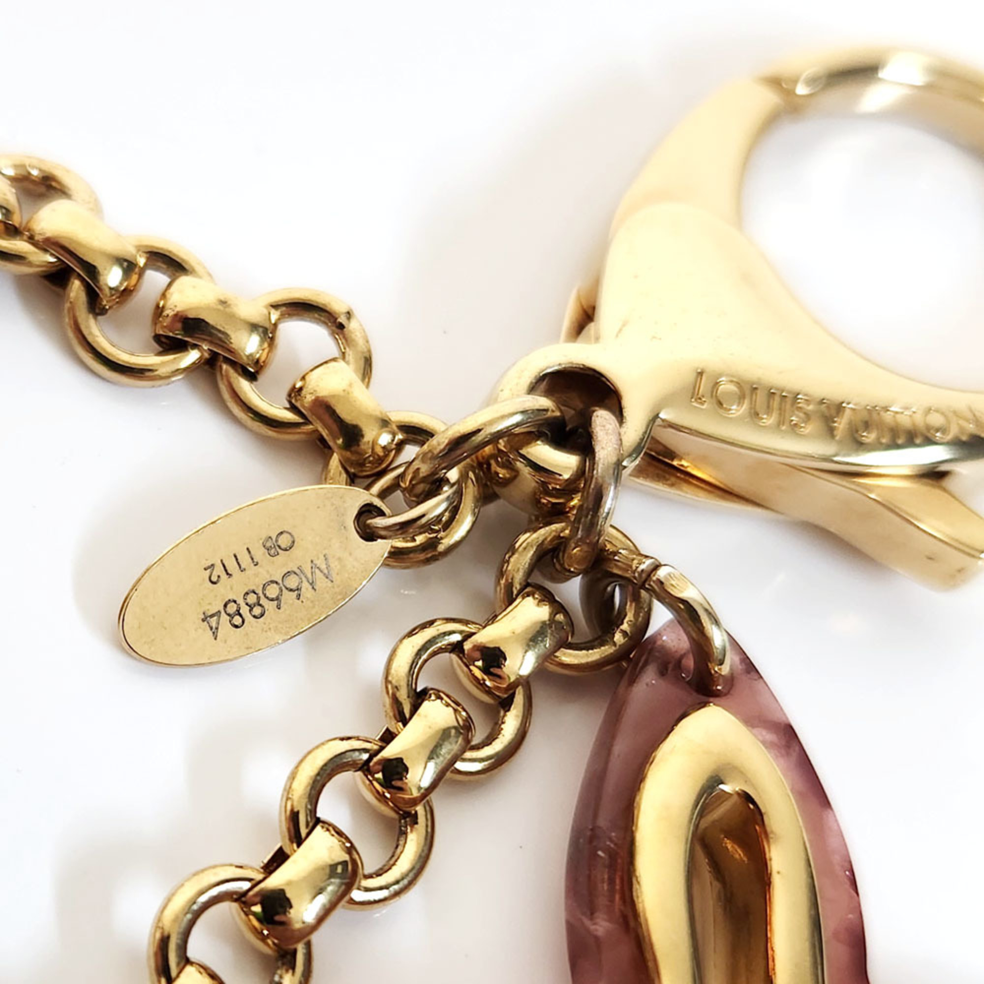 Louis Vuitton LOUISVUITTON Bijoux Sac Ansolence Bag Charm M66884 Gold Metal Key Holder Ring