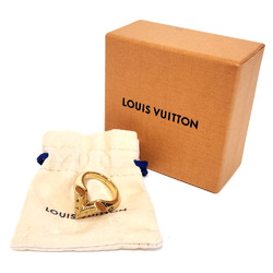 Louis Vuitton LOUISVUITTON Berg Essential LV Guilloching Ring M67443 Gold Metal Women's