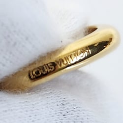 Louis Vuitton LOUISVUITTON Berg Essential LV Guilloching Ring M67443 Gold Metal Women's