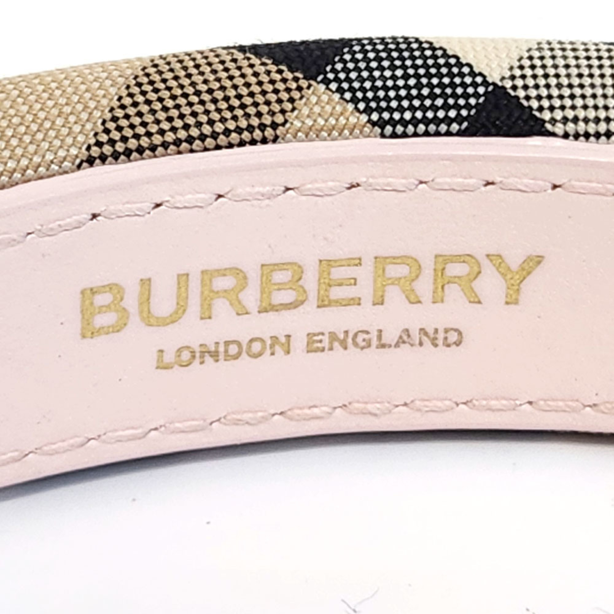 Burberry Headband 8034277 Beige Nylon Hair Women's