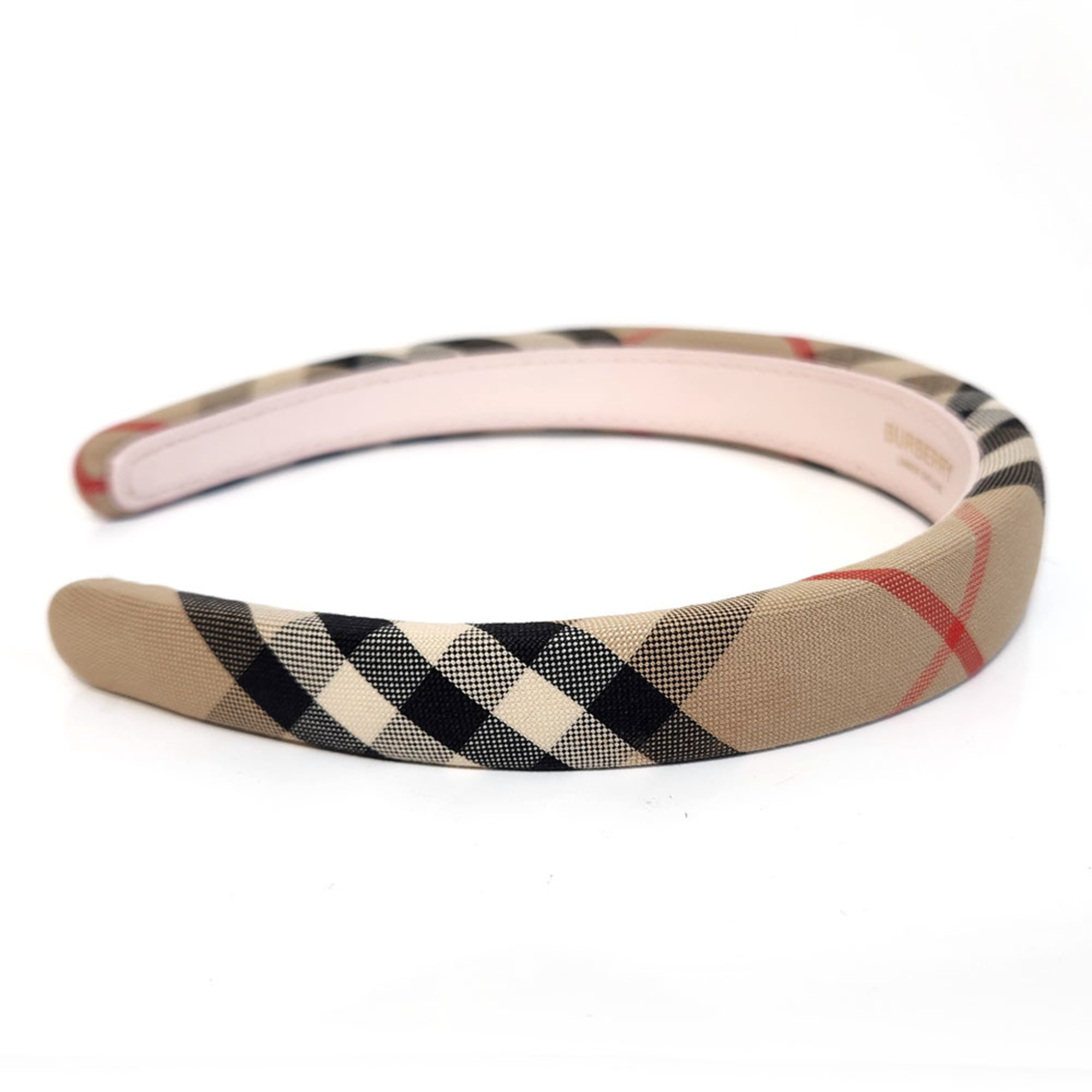 Burberry Headband 8034277 Beige Nylon Hair Women's