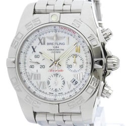 Polished BREITLING Chronomat 41 MOP Dial Automatic Mens Watch AB0140 BF571611