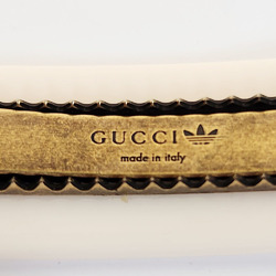 Gucci GUCCI x adidas Hair Clip 702940 Ivory Gold Resin Metal Women's Barrette