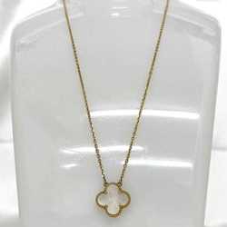 Van Cleef & Arpels Alhambra Necklace Yellow Gold YG White VCAR5900 f-20676 15mm 42cm 750 K18 Mother of Pearl Flower