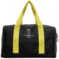 Prada Boston Bag Luna Rossa Black Yellow Sports AVC002 ec-20716 America's Cup 36th Nylon PRADA 2 Nights 3 Days Unisex