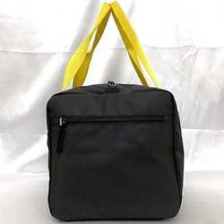 Prada Boston Bag Luna Rossa Black Yellow Sports AVC002 ec-20716 America's Cup 36th Nylon PRADA 2 Nights 3 Days Unisex