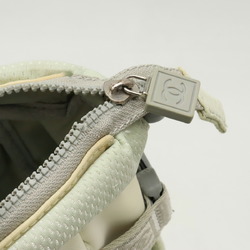 CHANEL Chanel Sport Line Camellia Coco Mark Tote Bag Shoulder Nylon Canvas Ivory White Gray A28538