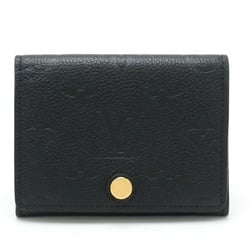 LOUIS VUITTON Louis Vuitton Monogram Empreinte Envelope Carte de Visite Card Case Business Holder Noir Black M58456