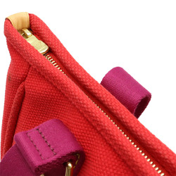 LOUIS VUITTON Louis Vuitton Antigua Line Cabas MM Tote Bag Shoulder Canvas Rouge Red Purple M40034