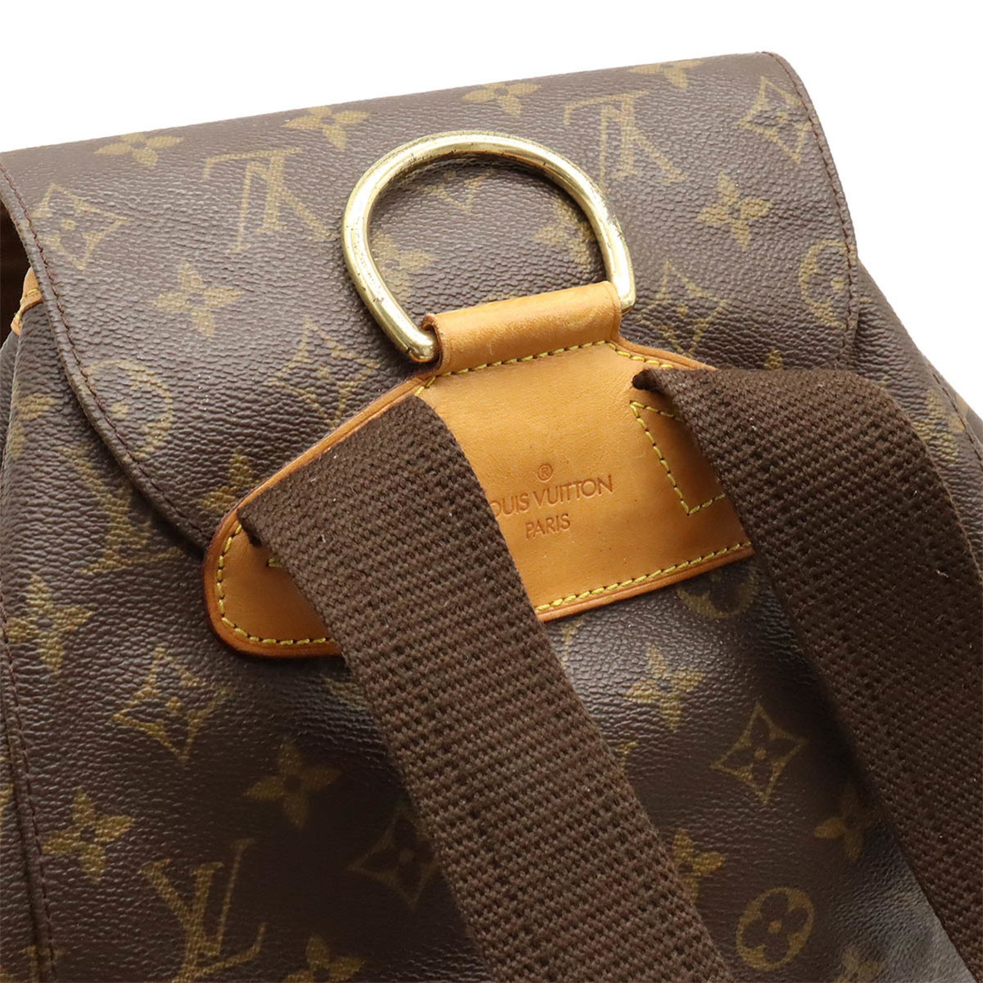 LOUIS VUITTON Louis Vuitton Monogram Montsouris GM Rucksack Backpack Shoulder Bag M51135