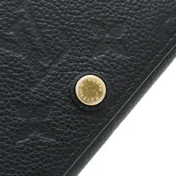 LOUIS VUITTON Louis Vuitton Monogram Empreinte Envelope Carte de Visite Card Case Business Holder Noir Black M58456