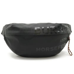 BURBERRY MD SONNY Horseferry Print Body Bag Bum Waist Pouch Coated Canvas Black 8036555