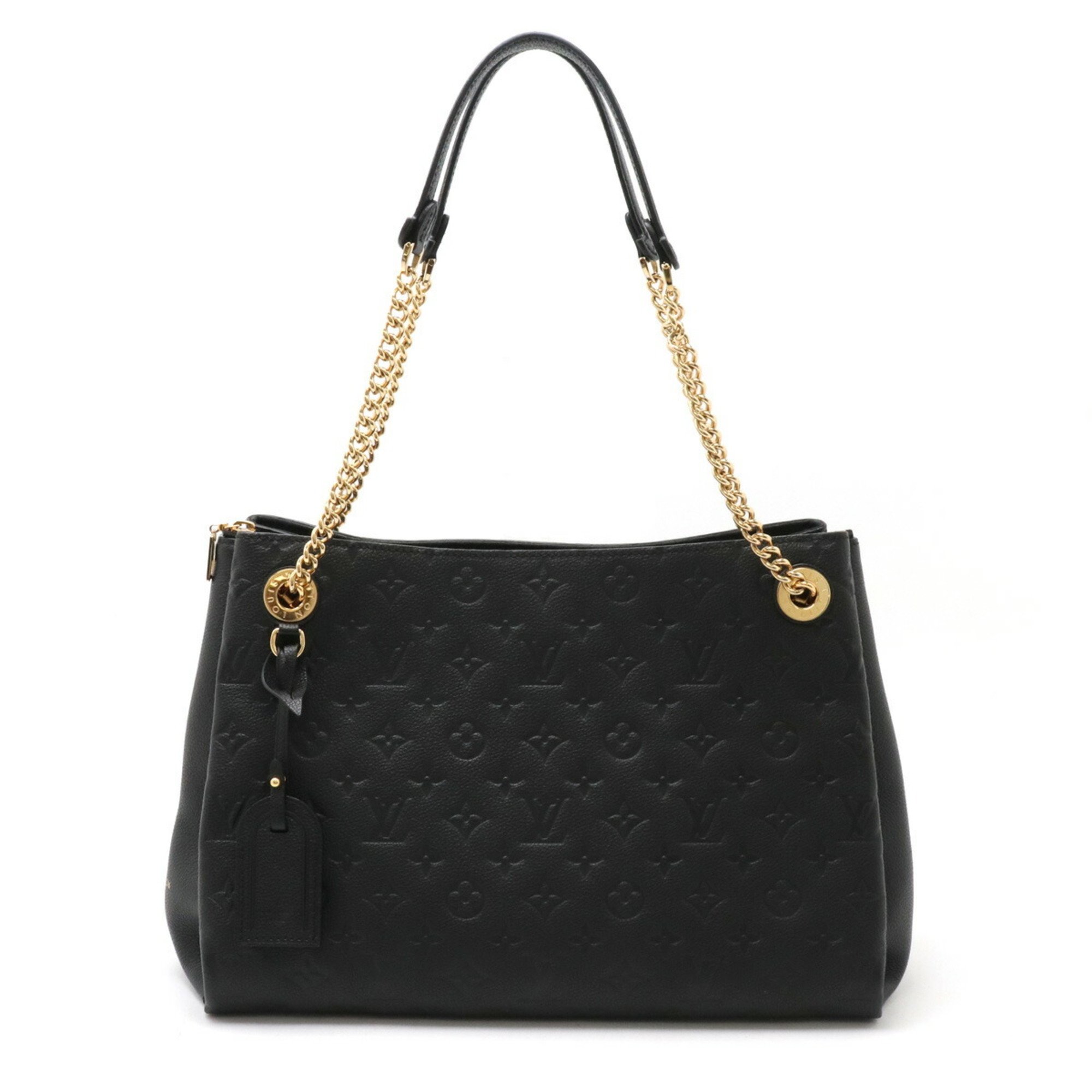 LOUIS VUITTON Louis Vuitton Monogram Empreinte Surenne MM Chain Shoulder Tote Bag Noir Black M43758