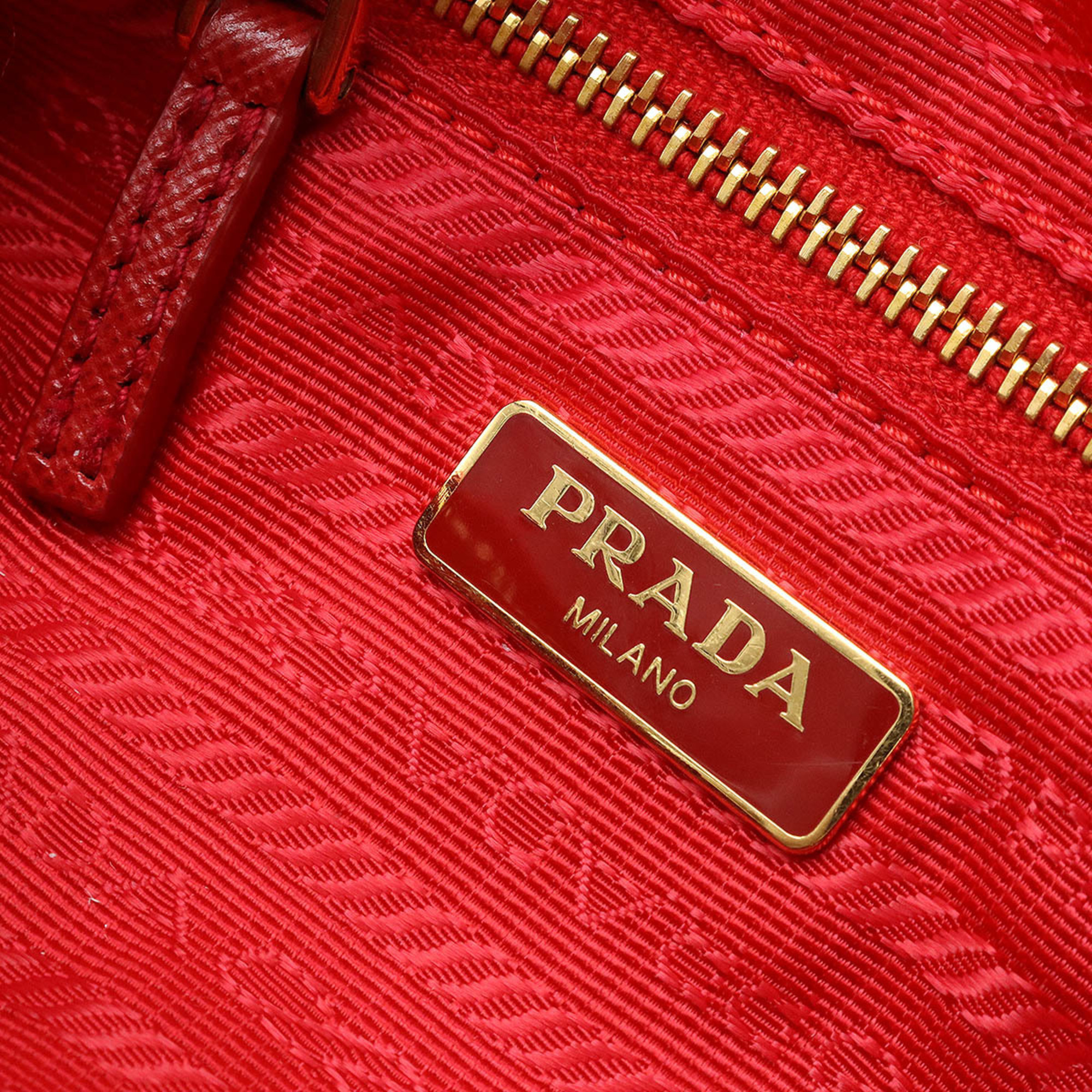 PRADA Prada Multi Pouch Canvas ROSSO Red 1NA175