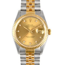 Rolex ROLEX 16233G Datejust C Series Automatic Champagne Dial 10P Diamond Index SS x YG Men's Watch