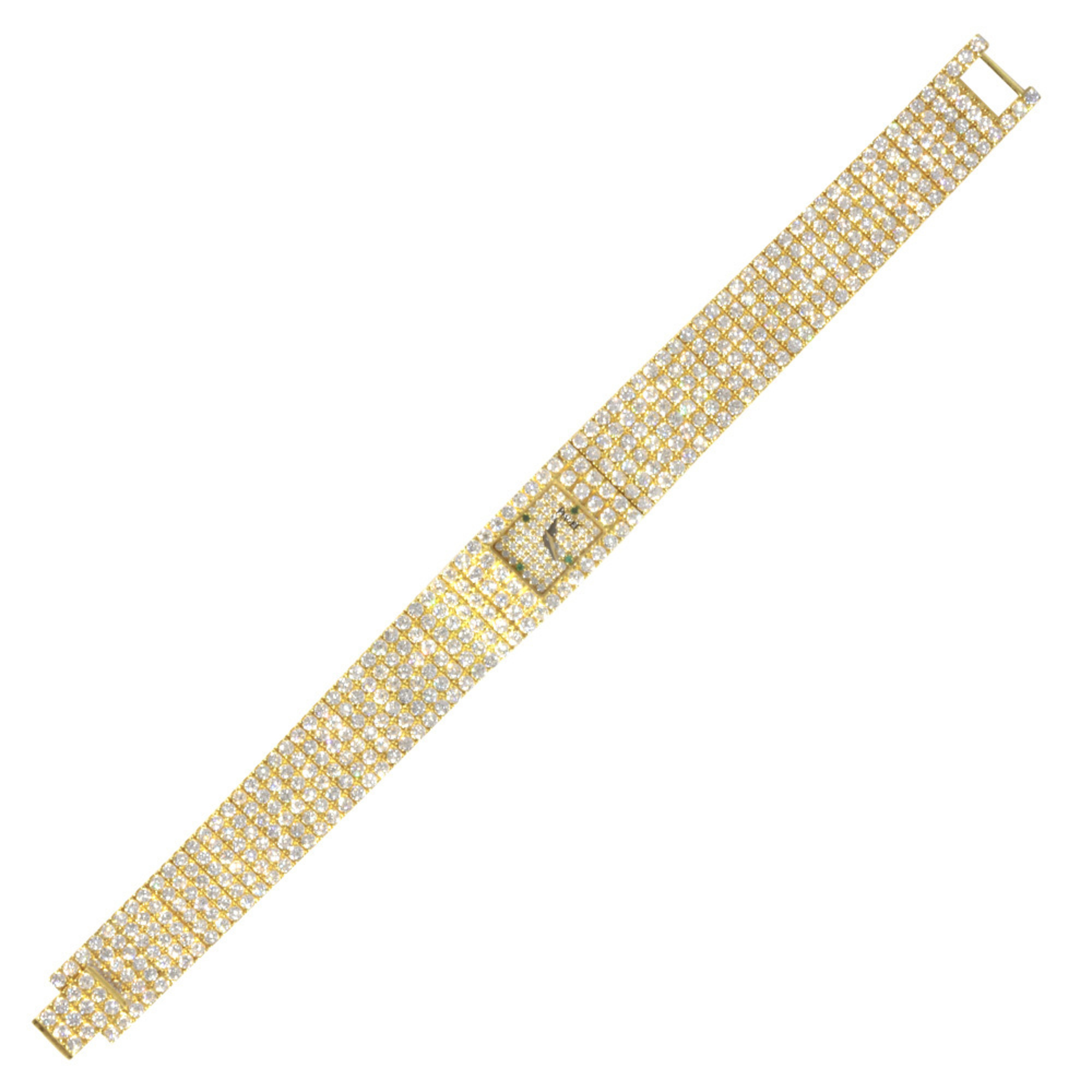 Piaget 15201 C626 Tradition Watch Quartz Diamond Dial Full Ladies