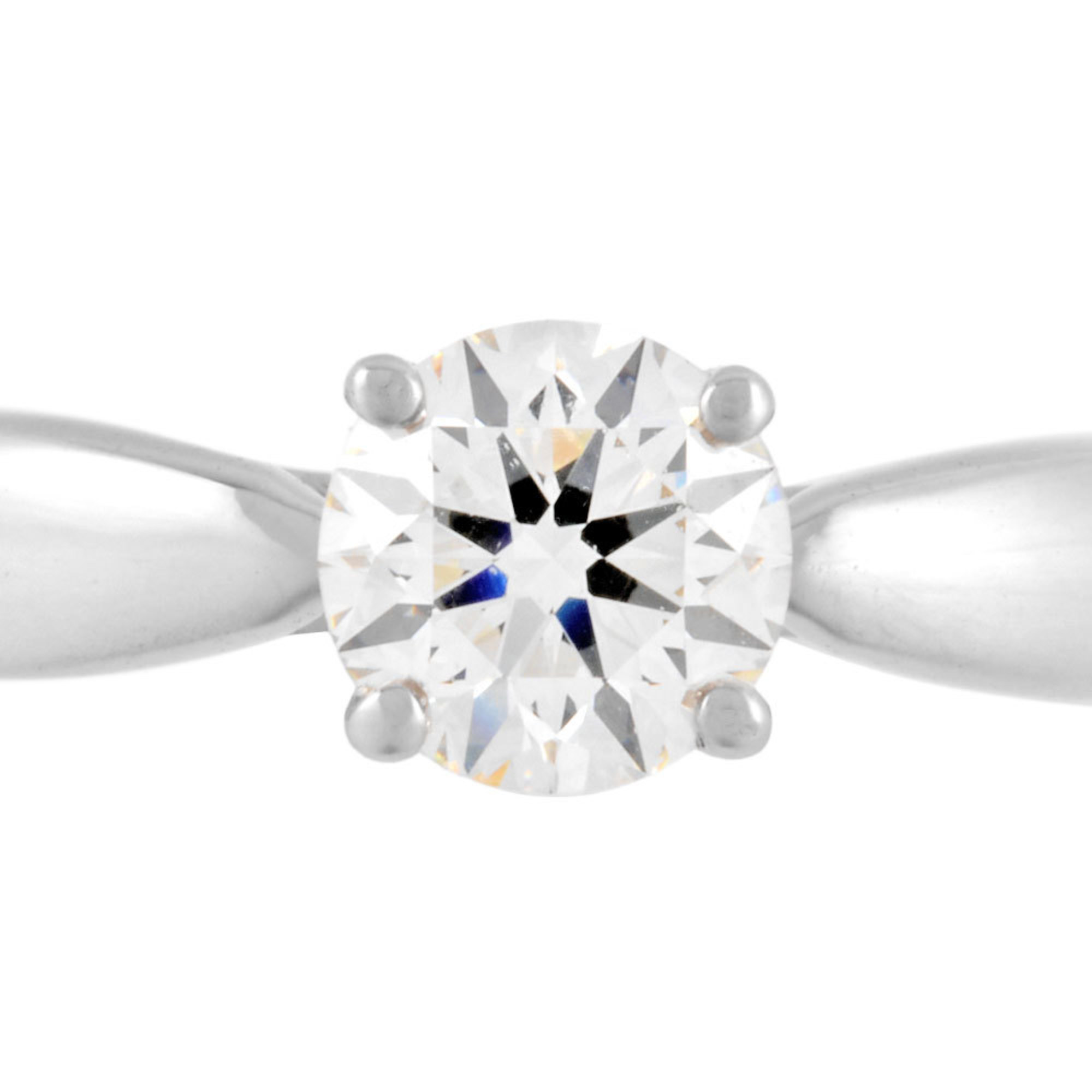 Tiffany & Co. Harmony Round Brilliant Engagement Ring, Diamond, 0.30ct, Size 5.5, SV950, 2.5mm, 2.3g, Women's