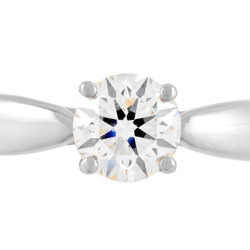 Tiffany & Co. Harmony Round Brilliant Engagement Ring, Diamond, 0.30ct, Size 5.5, SV950, 2.5mm, 2.3g, Women's