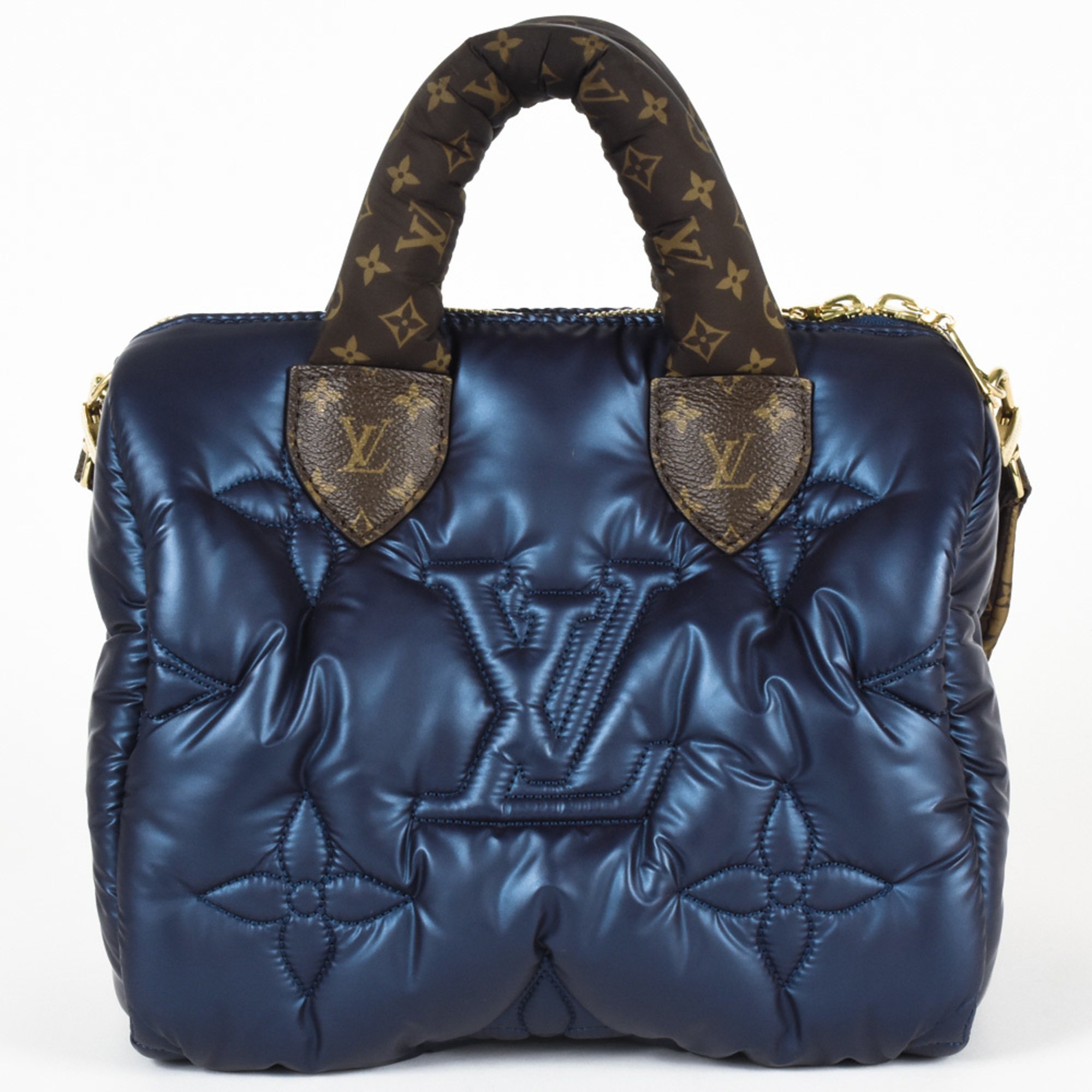 Louis Vuitton LV Pillow Speedy Bandouliere 25 Boston Bag Nylon M21061 Navy RFID (IC chip) built-in handbag shoulder bag