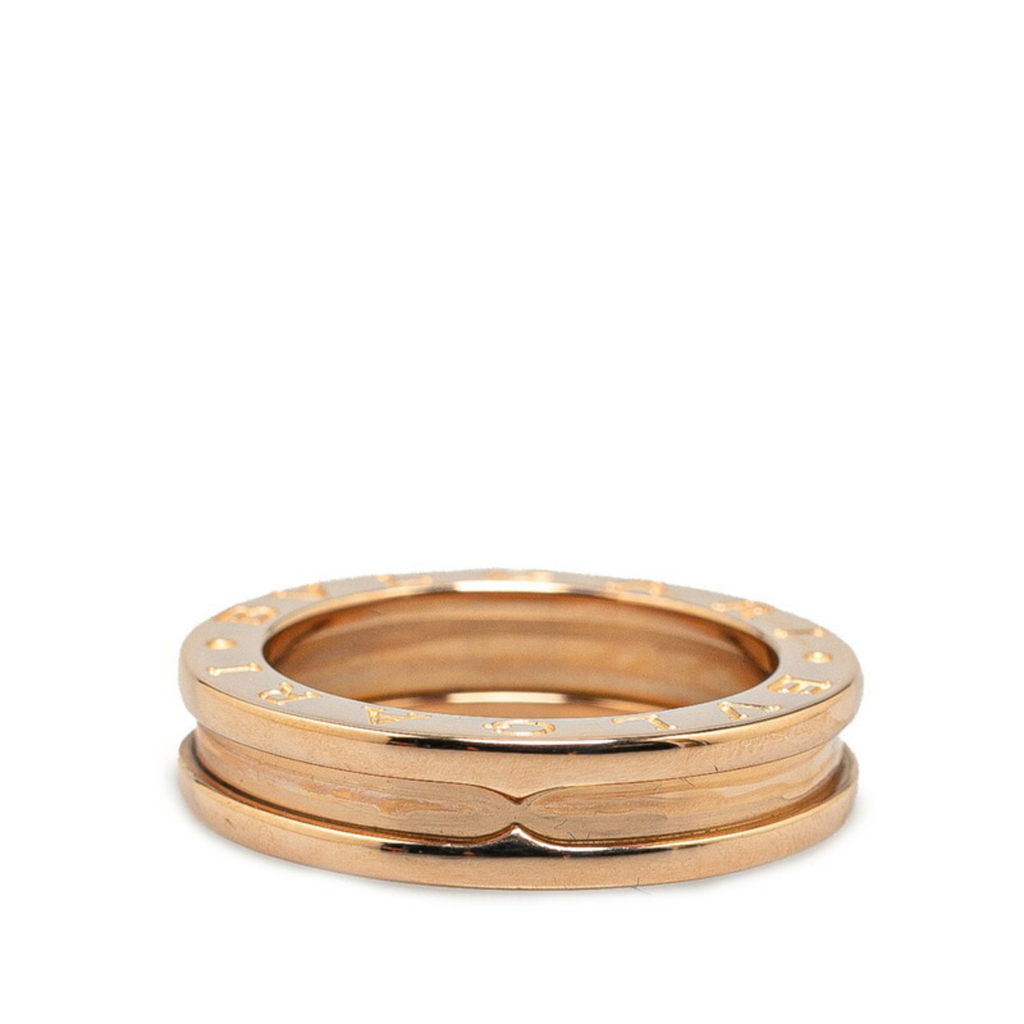 BVLGARI B.zero1 Ring #50 K18PG Pink Gold Women's