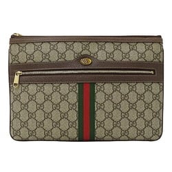 GUCCI Bags for Women and Men, Clutch Bags, Second Ophidia GG Supreme, Brown, Beige, 517551, Compact