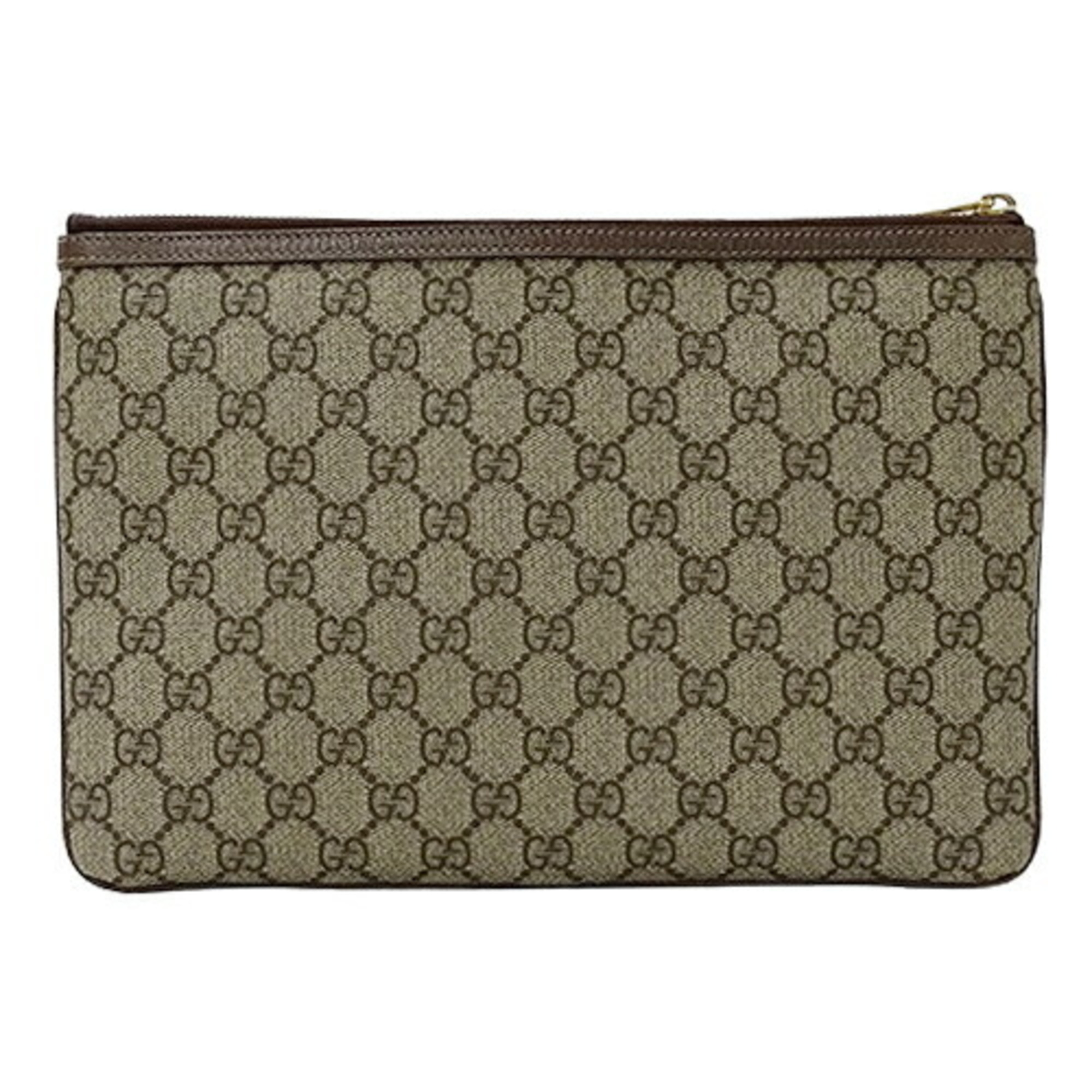 GUCCI Bags for Women and Men, Clutch Bags, Second Ophidia GG Supreme, Brown, Beige, 517551, Compact