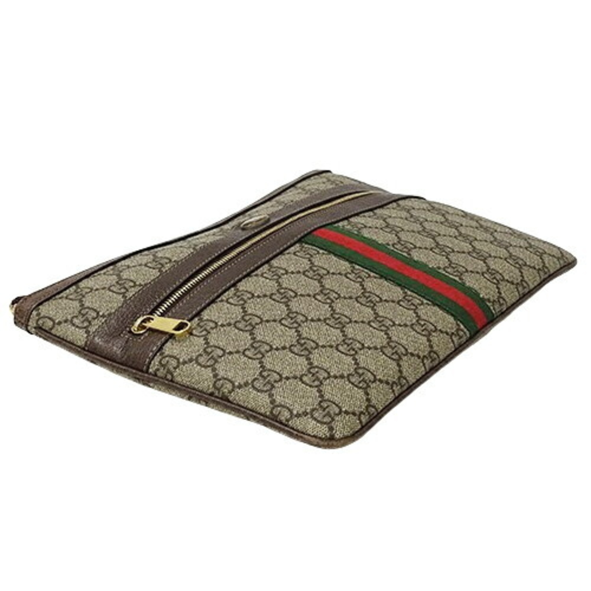 GUCCI Bags for Women and Men, Clutch Bags, Second Ophidia GG Supreme, Brown, Beige, 517551, Compact