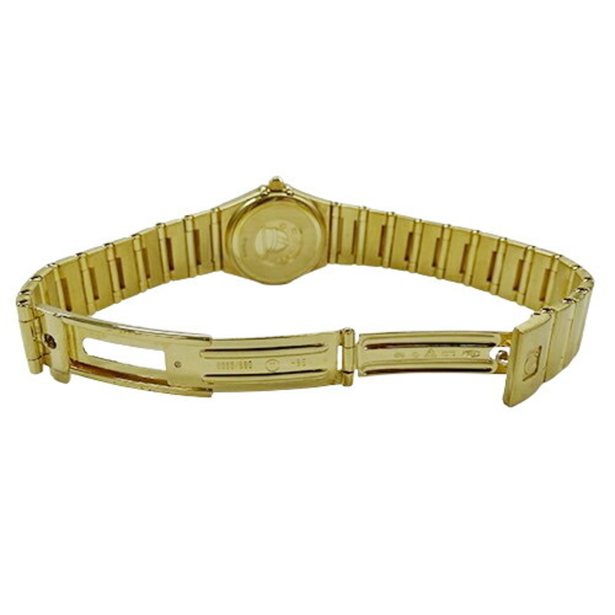 OMEGA Constellation 1167.75.00 Ladies' Watch Diamond Shell Quartz 750YG Solid Gold Polished