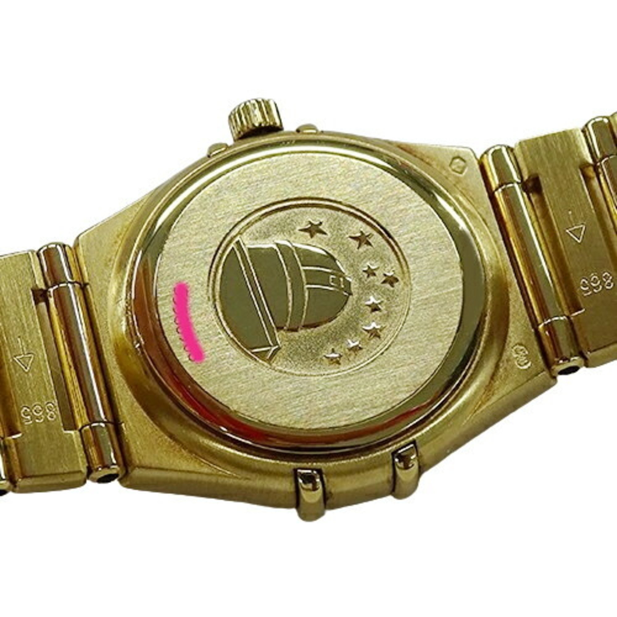 OMEGA Constellation 1167.75.00 Ladies' Watch Diamond Shell Quartz 750YG Solid Gold Polished