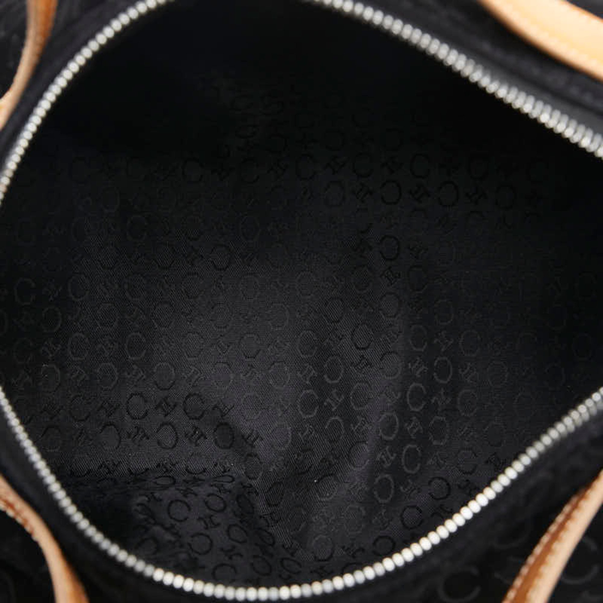 Celine C Macadam Handbag Black Suede Leather Women's CELINE