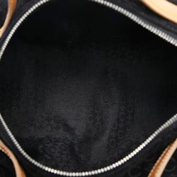 Celine C Macadam Handbag Black Suede Leather Women's CELINE