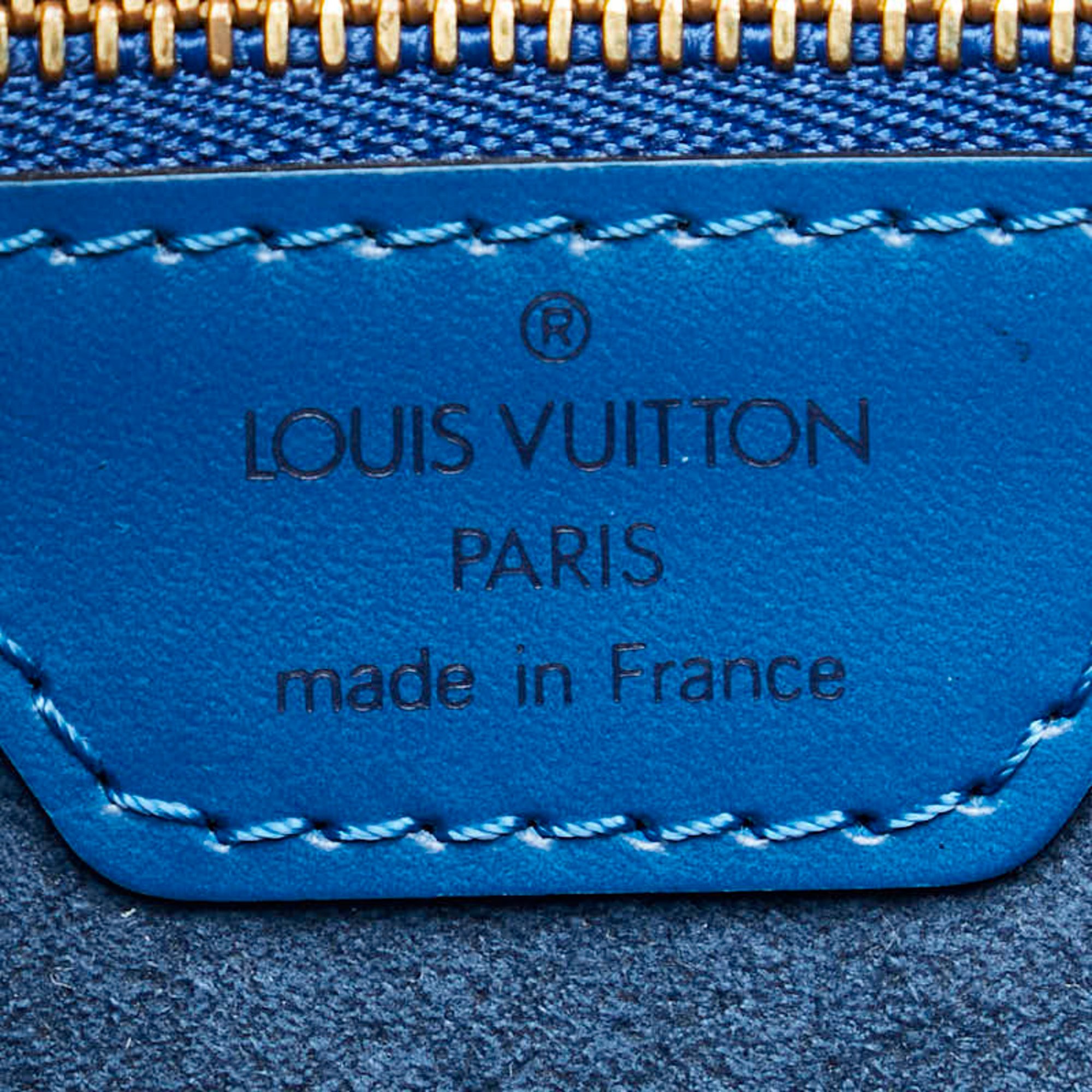 Louis Vuitton Epi Lussac Tote Bag Handbag M52285 Toledo Blue Leather Women's LOUIS VUITTON