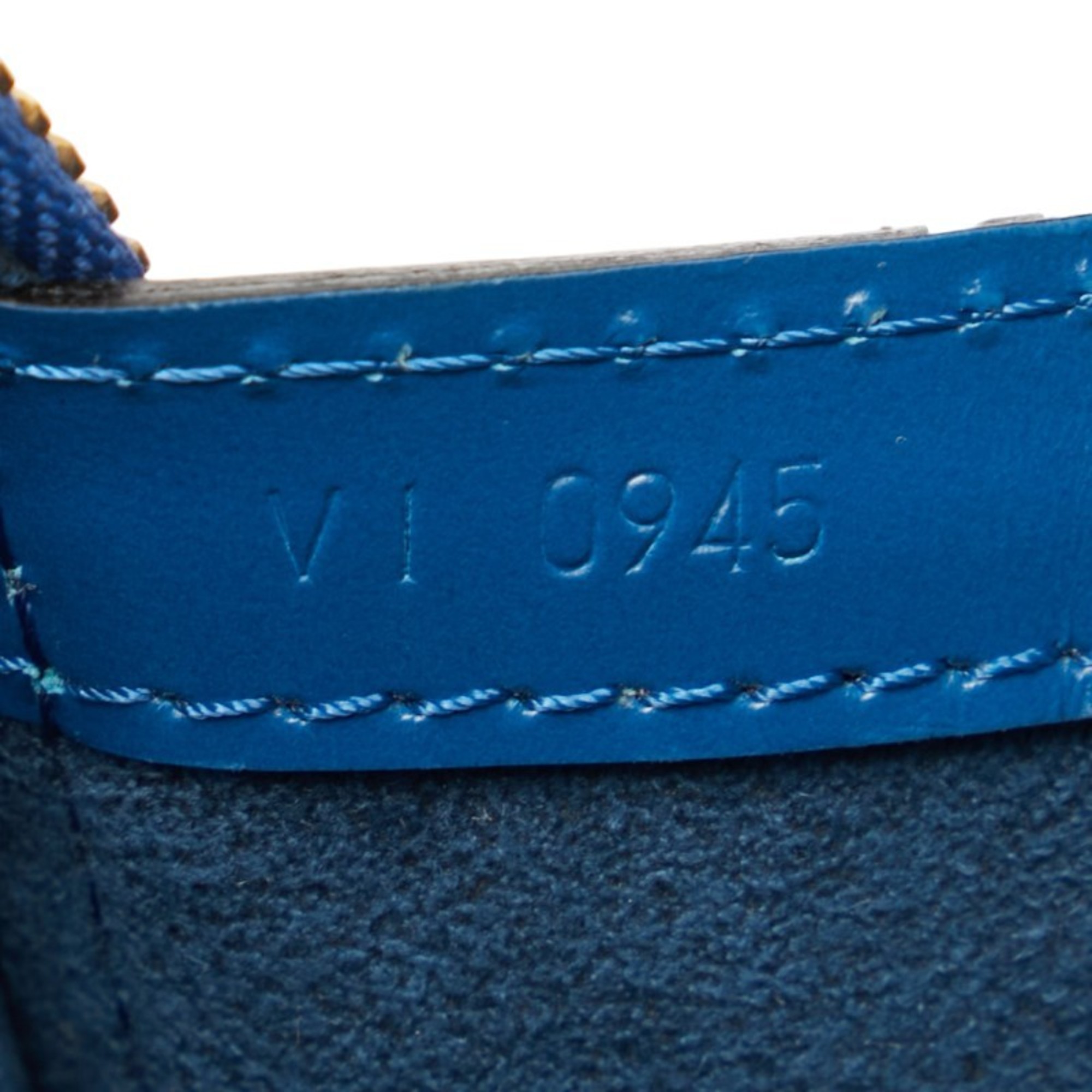 Louis Vuitton Epi Lussac Tote Bag Handbag M52285 Toledo Blue Leather Women's LOUIS VUITTON