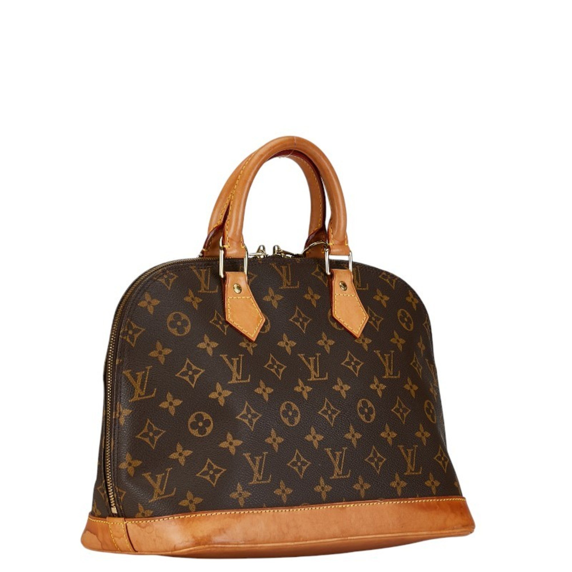 Louis Vuitton Monogram Alma PM Handbag M51130 Brown PVC Leather Women's LOUIS VUITTON