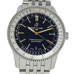 BREITLING Navitimer 1 A17326 Men's Watch Automatic 41 Date AT Stainless Steel SS Silver Black Polished