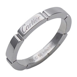 Cartier Ring for Women and Men, 750WG Maillon Panthere White Gold #50, Approx. Size 10, Polished