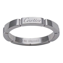 Cartier Ring for Women and Men, 750WG Maillon Panthere White Gold #50, Approx. Size 10, Polished