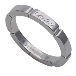 Cartier Ring for Women and Men, 750WG Maillon Panthere White Gold #50, Approx. Size 10, Polished