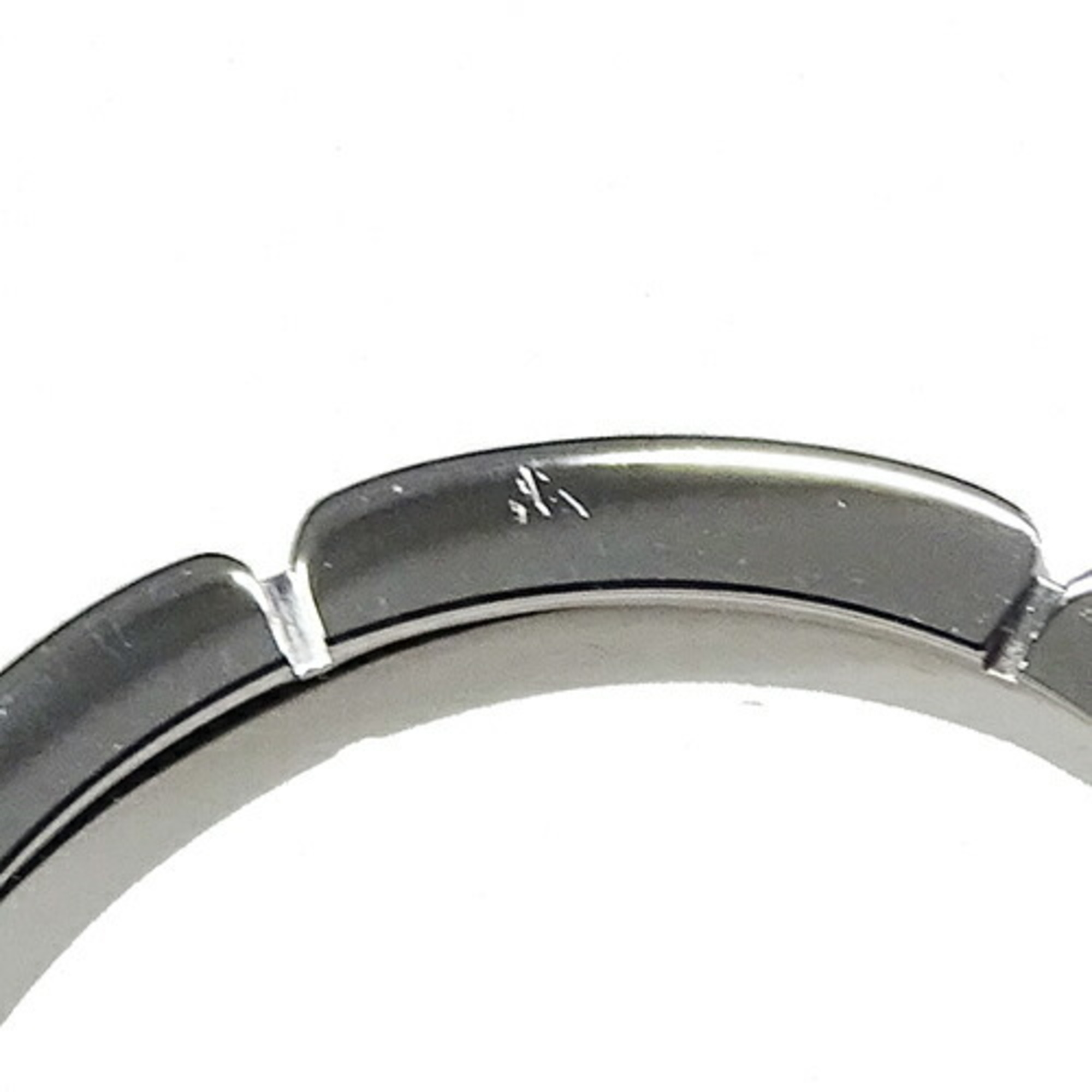 Cartier Ring for Women and Men, 750WG Maillon Panthere White Gold #50, Approx. Size 10, Polished