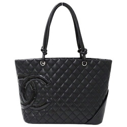 CHANEL Bag Cambon Women's Tote Leather Black