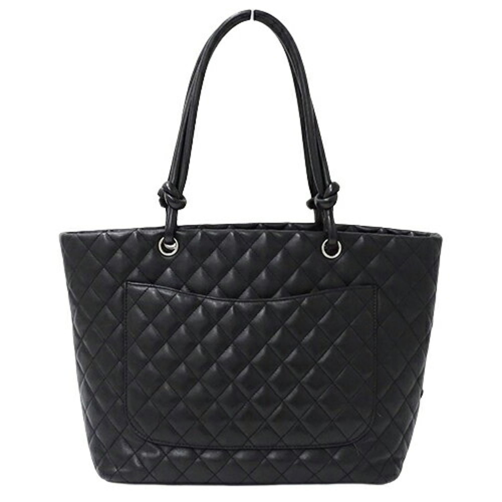 CHANEL Bag Cambon Women's Tote Leather Black