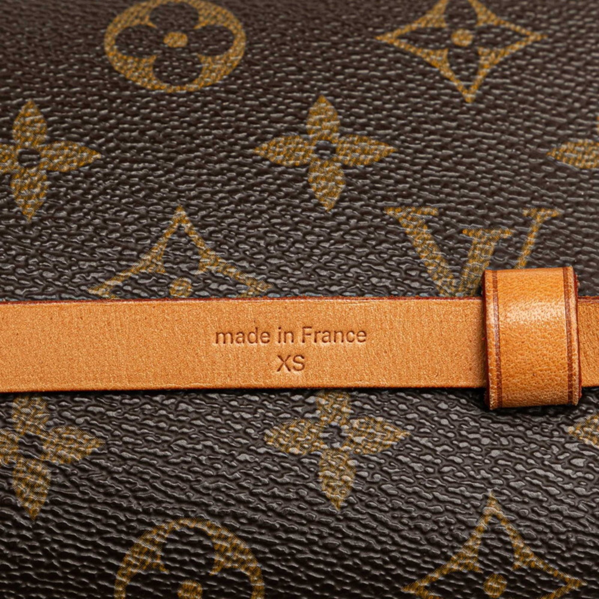 Louis Vuitton Monogram Pochette Florentine XS Body Bag Waist Shoulder M51855 Brown PVC Leather Women's LOUIS VUITTON