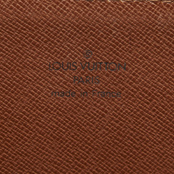 Louis Vuitton Epi Poche Document Clutch Bag Second M54498 Zipangu Gold Orange Leather Women's LOUIS VUITTON