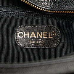 Chanel Coco Mark Chain Shoulder Bag Black Caviar Skin Women's CHANEL